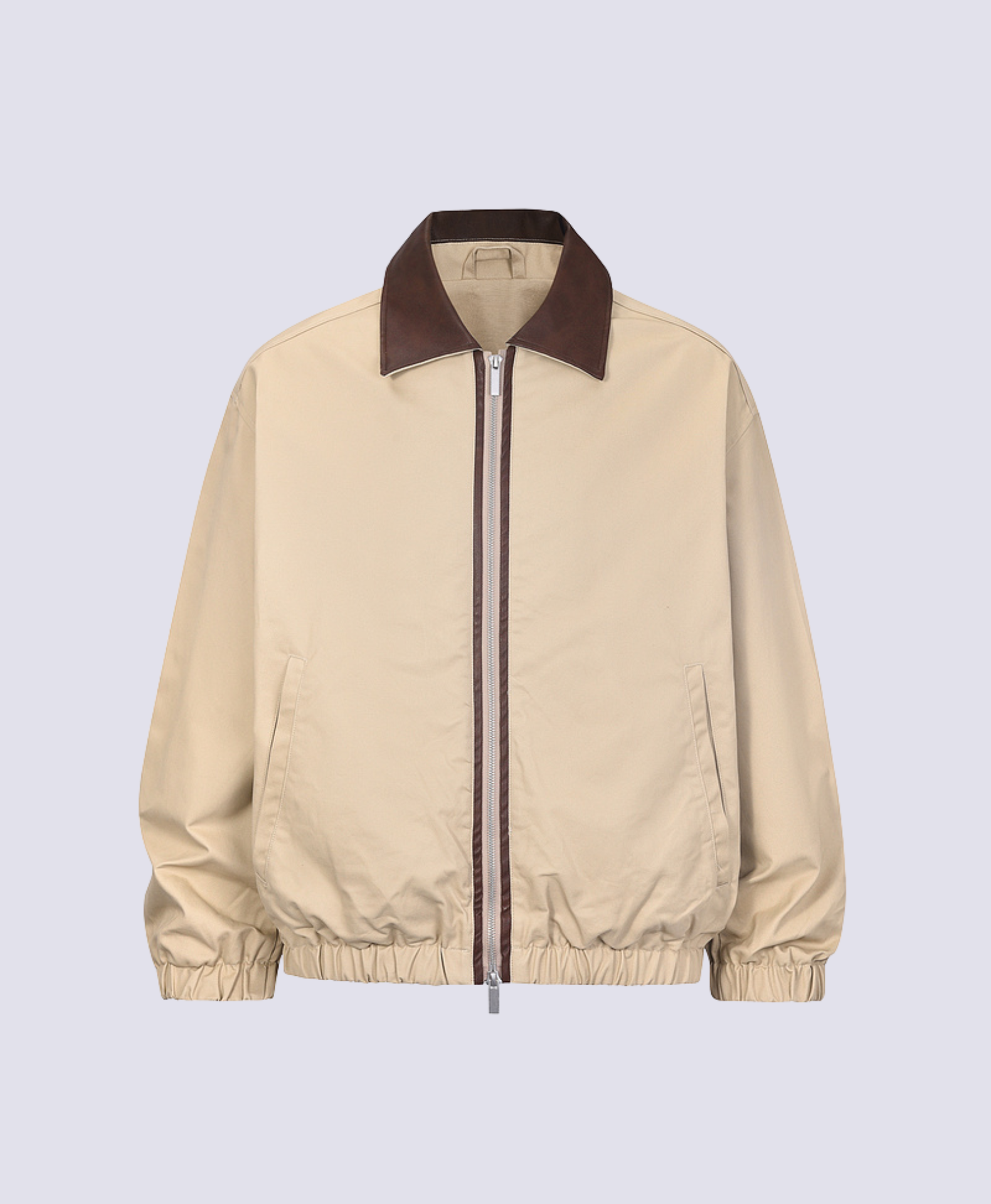 BEIGE BROWN LINED JACKET