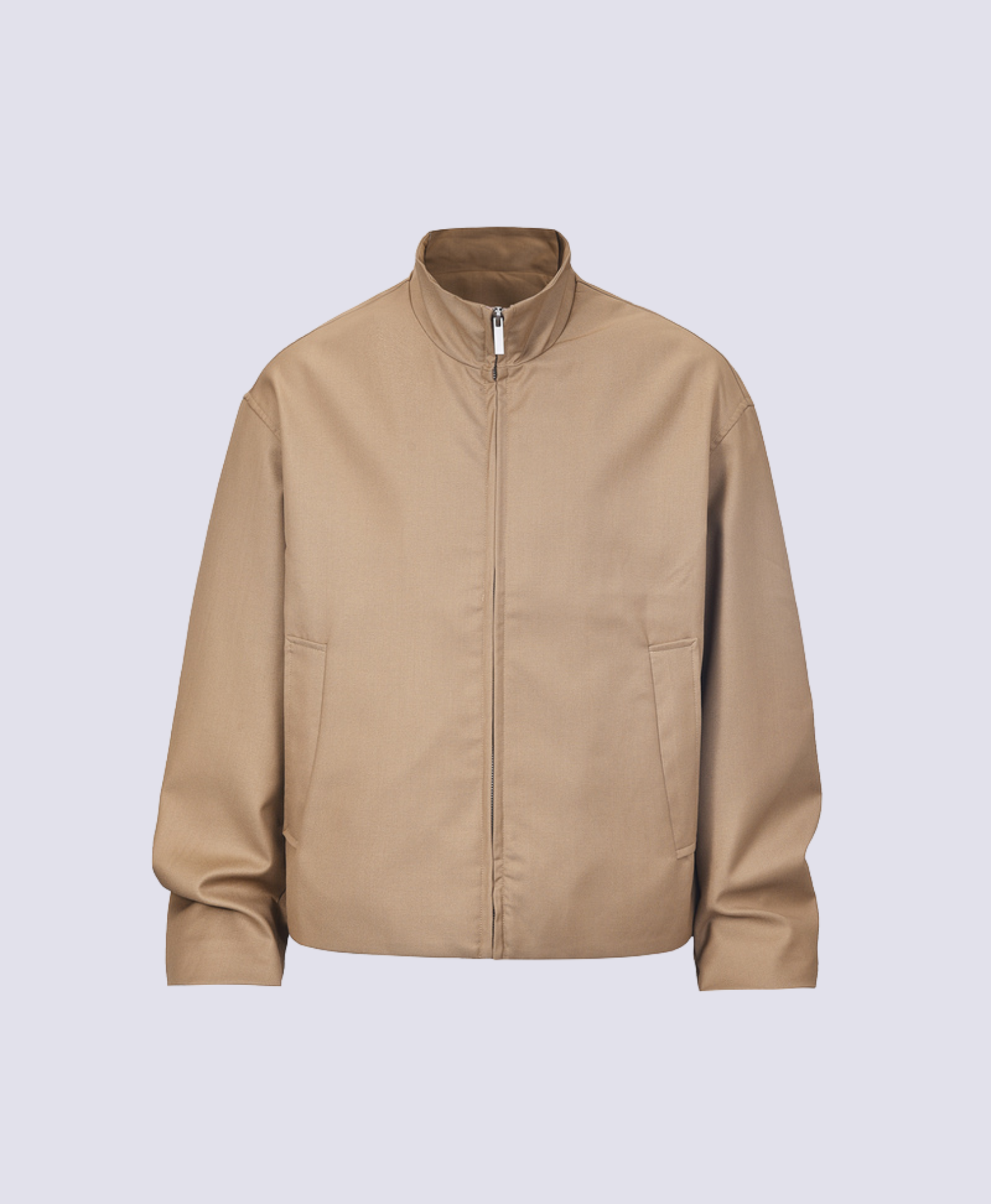 CAMEL LEATHER JACKET