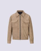 BEIGE SUEDE JACKET