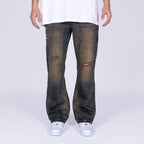 WASHED FLARED JEANS