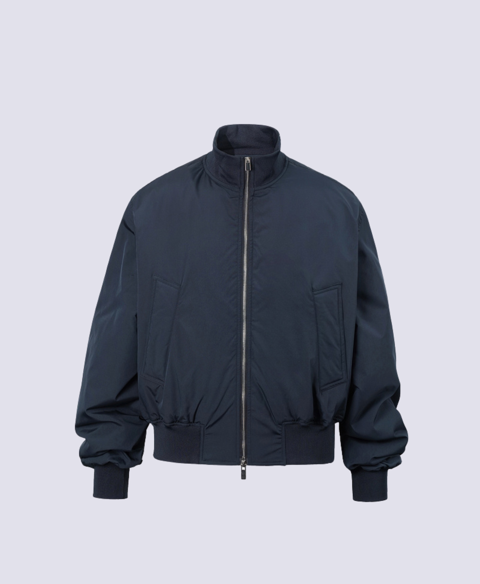 NAVY BLUE BOMBER JACKET